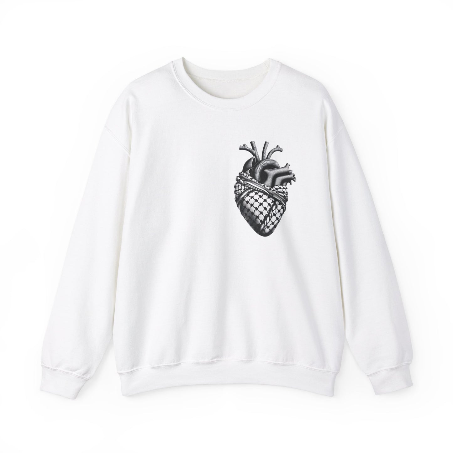 Anatomical Keffiyeh Heart Sweatshirt