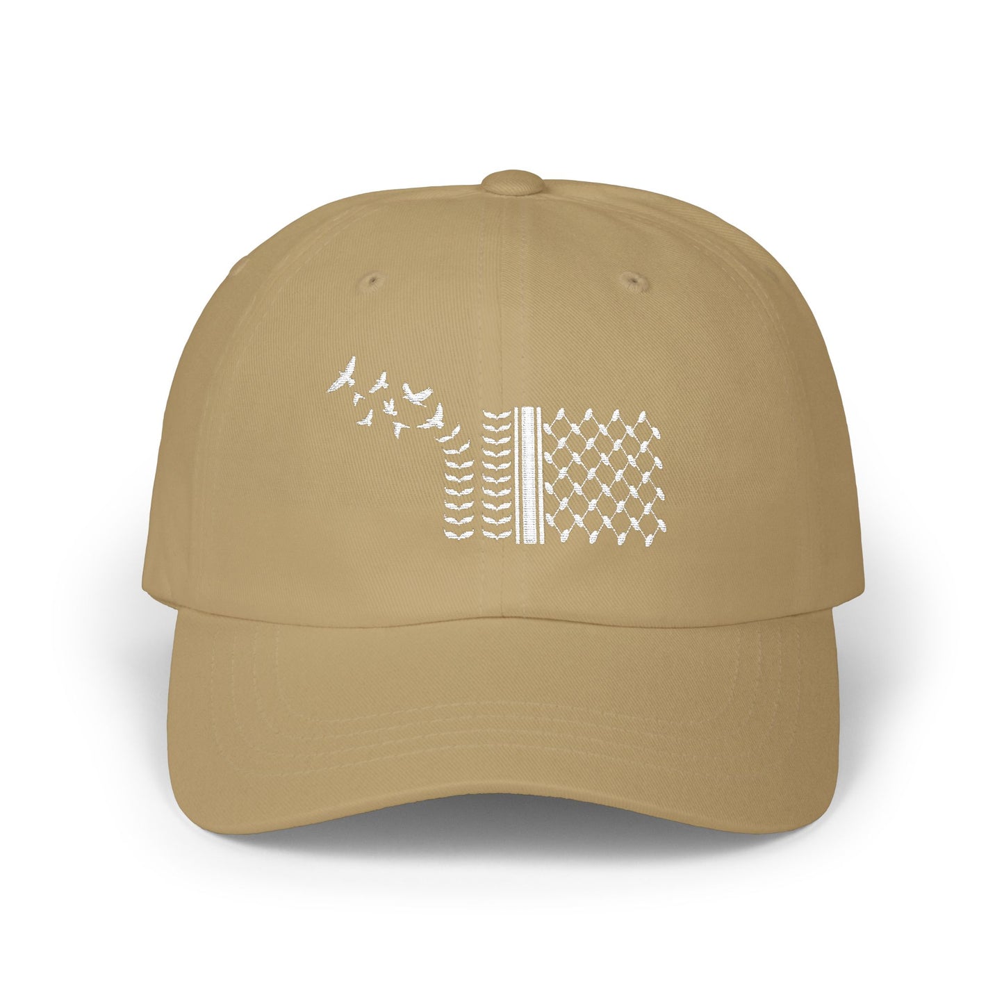 Keffiyeh with Flying Birds Palestine Embroidered Hat