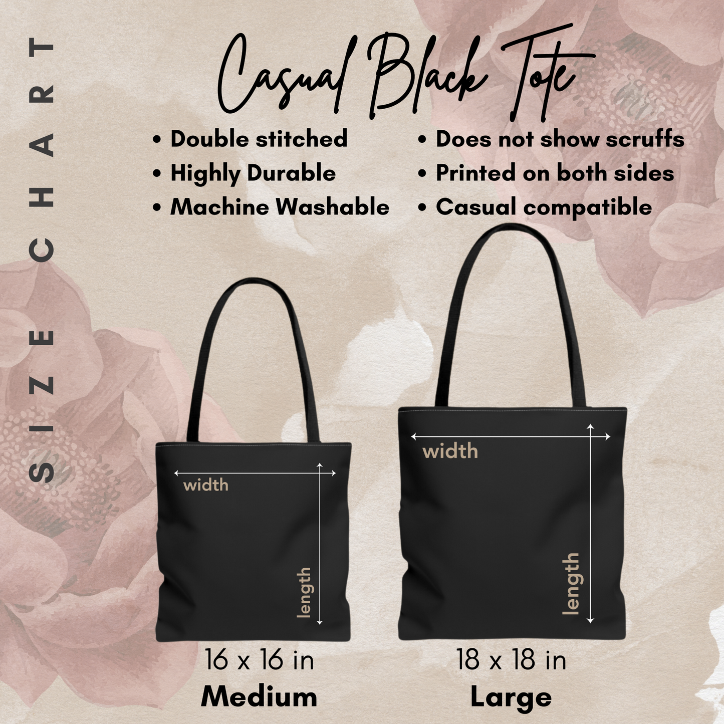 Muslimah Islamic Black Sticker Tote