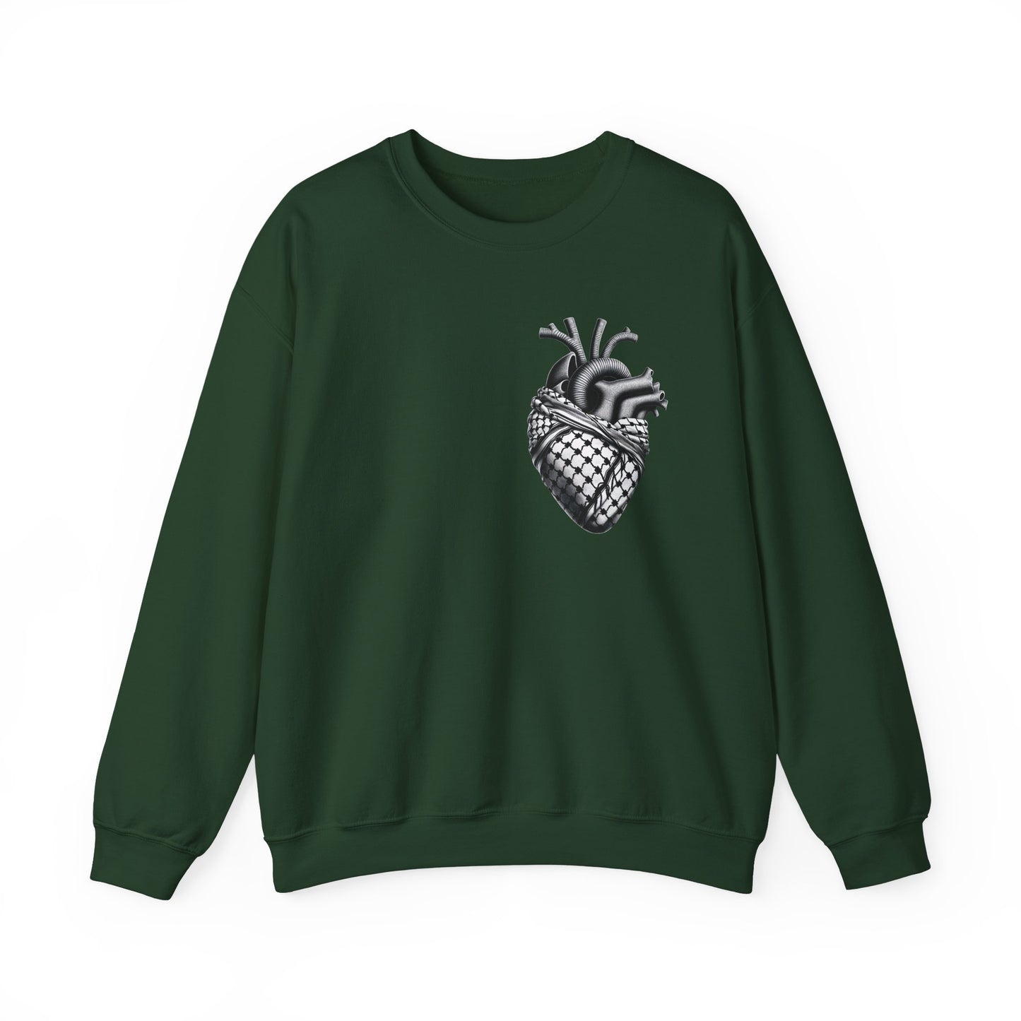 Anatomical Keffiyeh Heart Sweatshirt