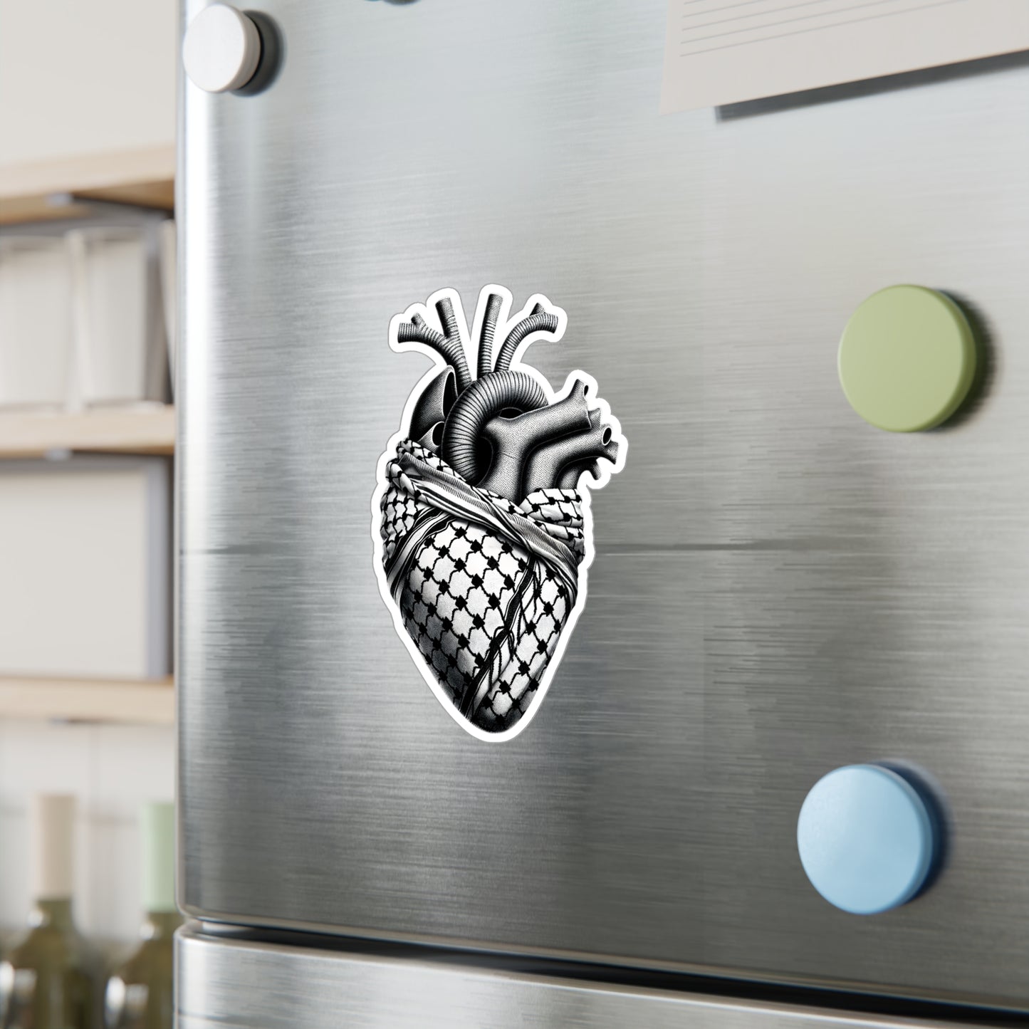 Anatomical Keffiyeh Heart Sticker