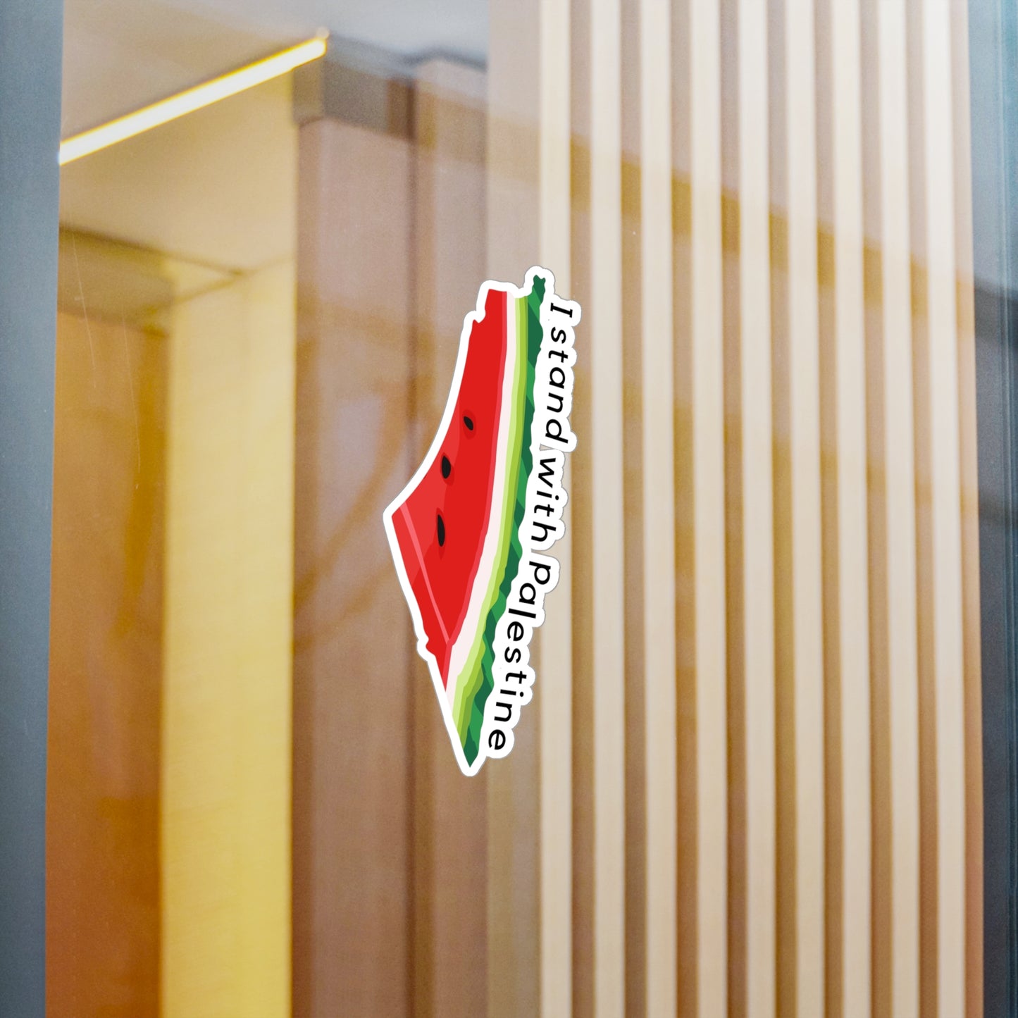 I Stand with Palestine Watermelon Sticker