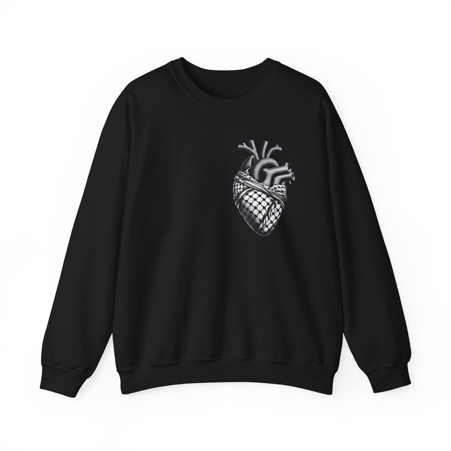 Anatomical Keffiyeh Heart Sweatshirt