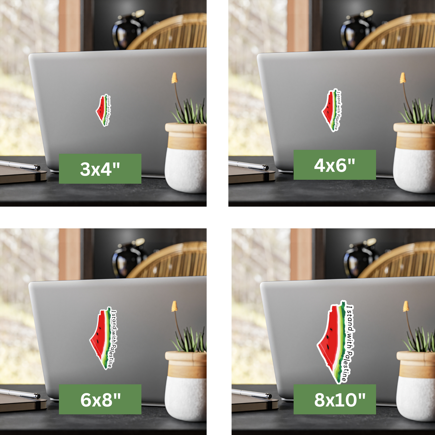 I Stand with Palestine Watermelon Sticker