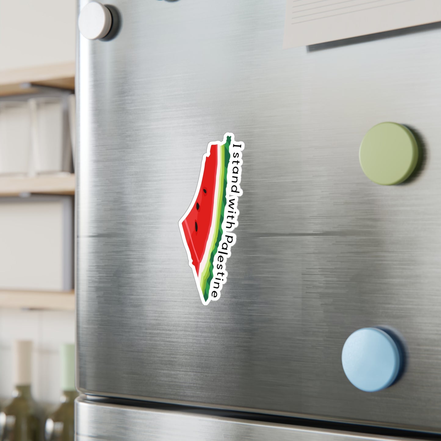 I Stand with Palestine Watermelon Sticker