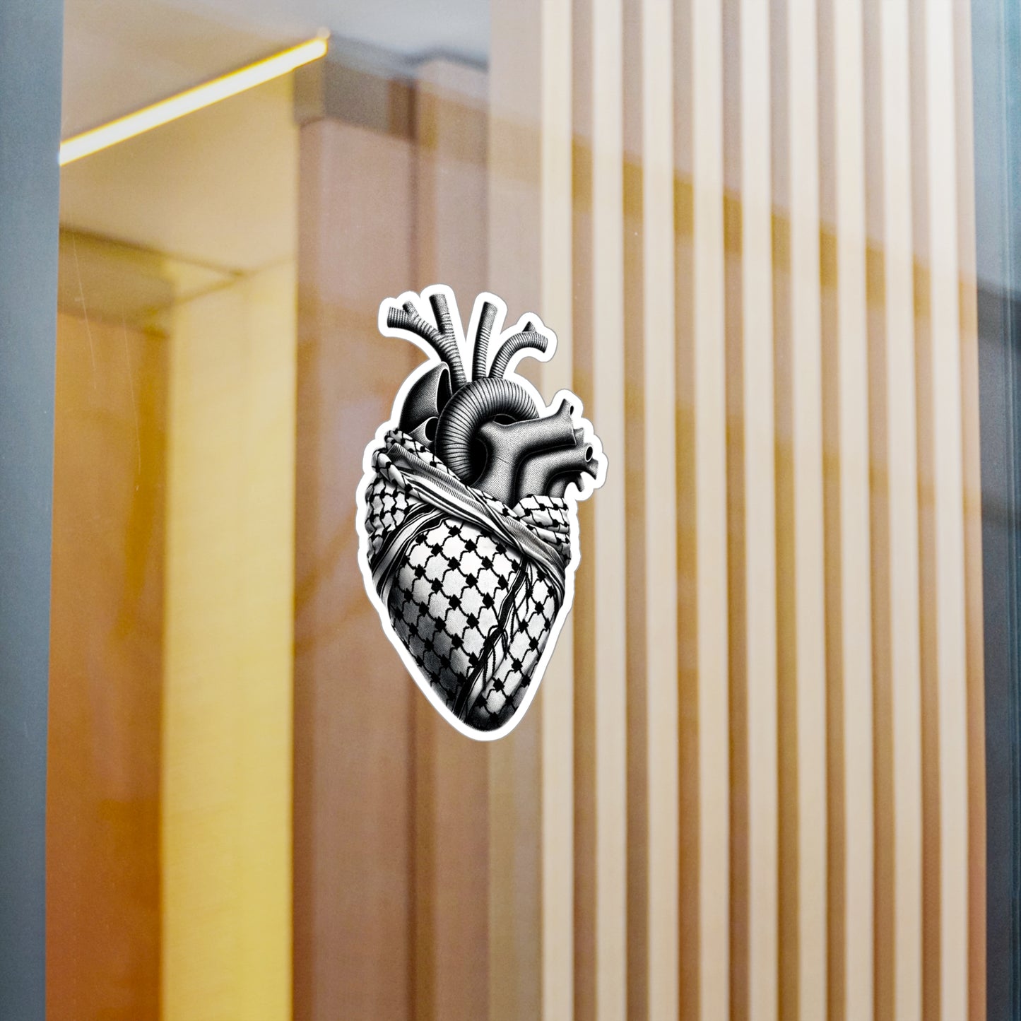 Anatomical Keffiyeh Heart Sticker