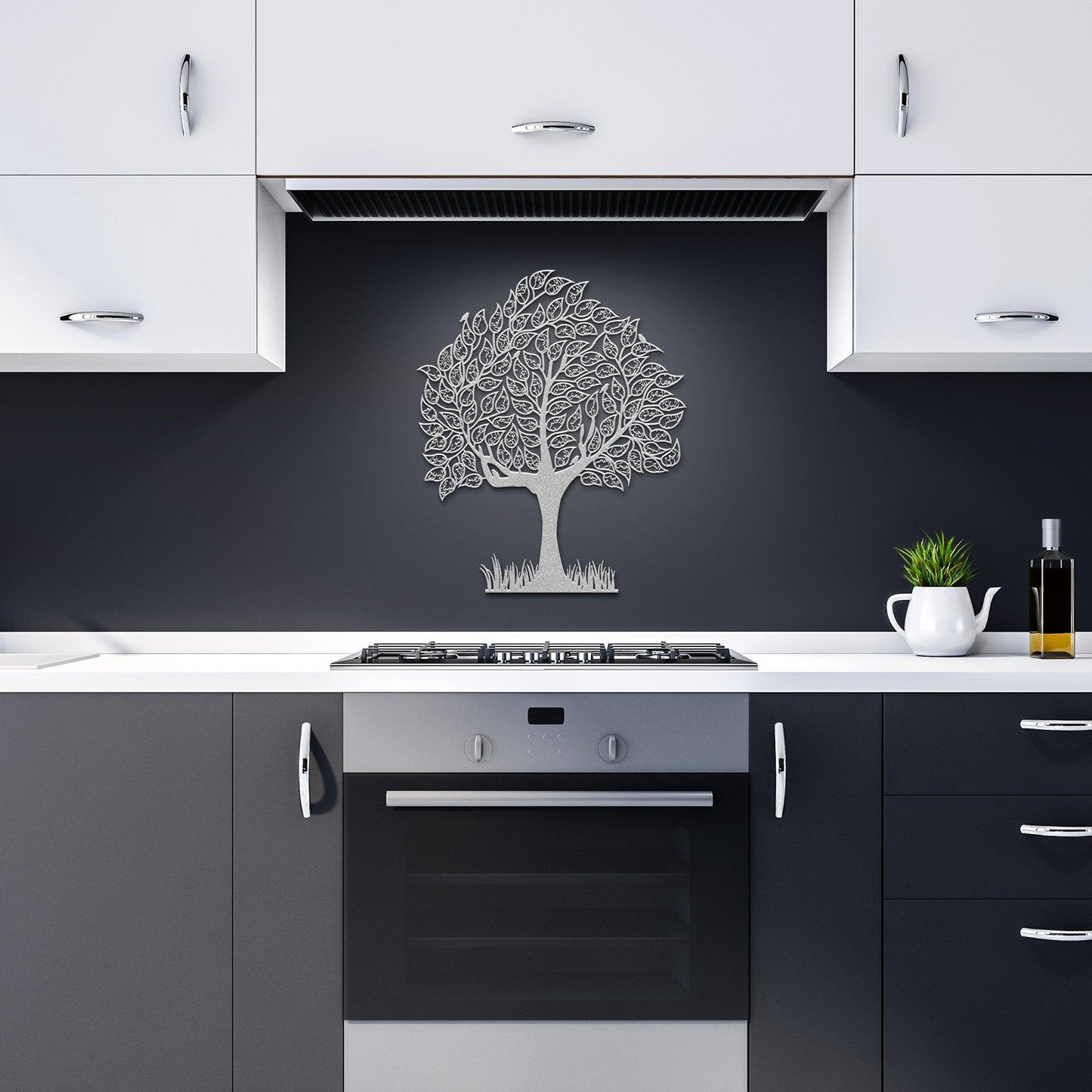 99 Names of Allah Tree in Arabic Canvas Wall Art - SunnahBay