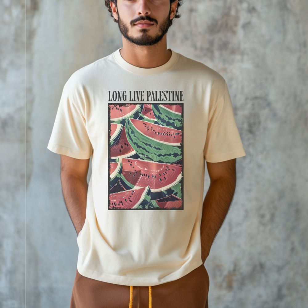 Long Live Palestine Vintage Watermelon Tshirt