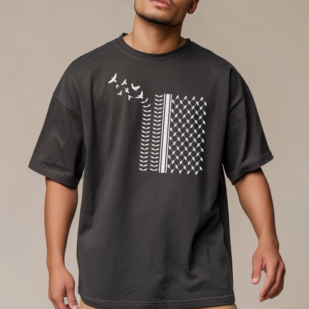 Flying Birds Keffiyeh Palestine Tshirt