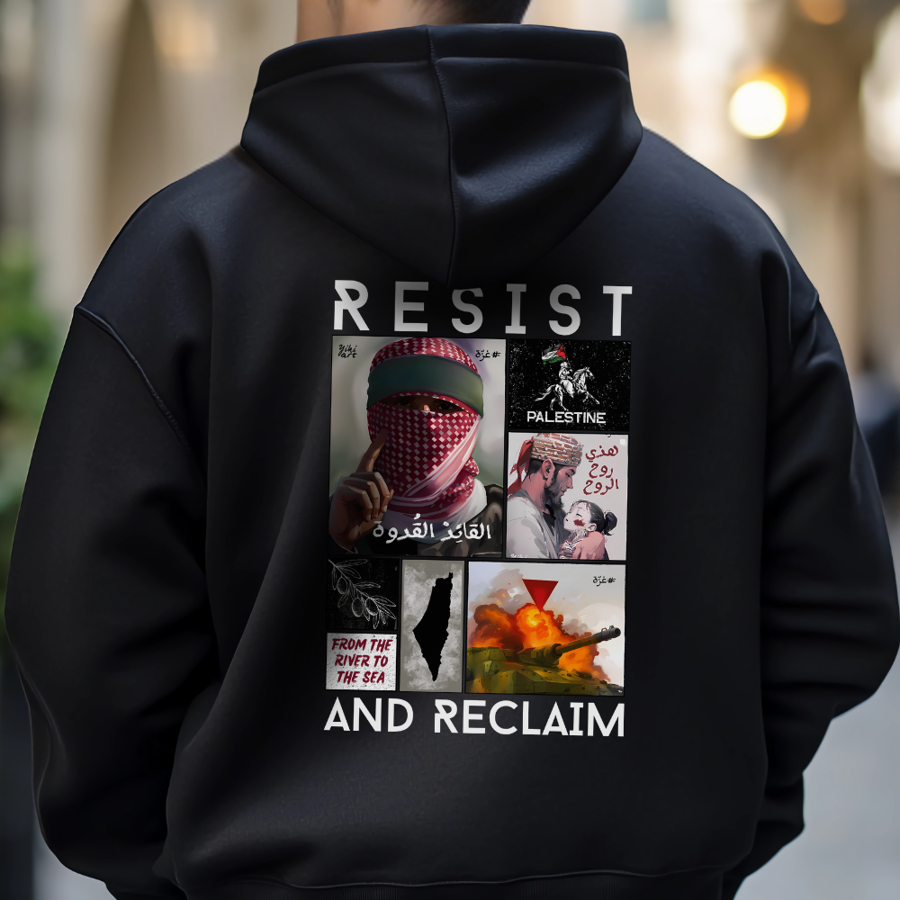 Resist and Reclaim Original Palestine Collage Hoodie