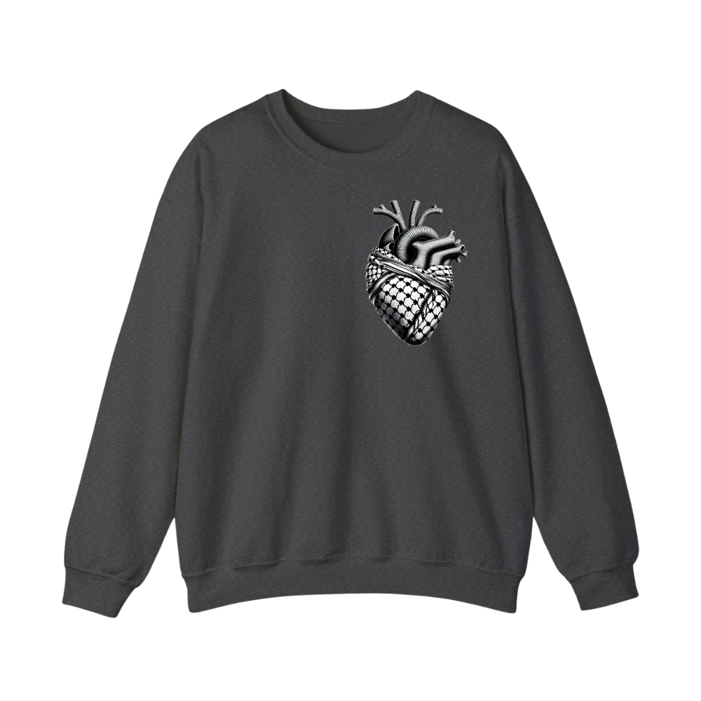 Anatomical Keffiyeh Heart Sweatshirt