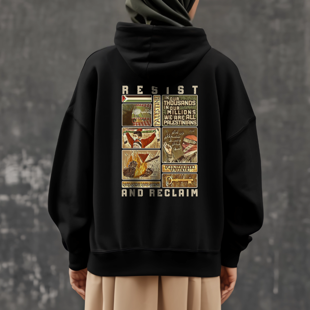 Resist and Reclaim 2 Palestine Support Hoodie