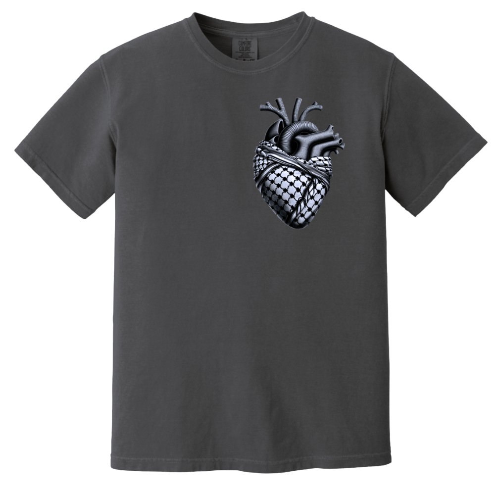 Anatomical Heart with Keffiyeh Palestine Tshirt