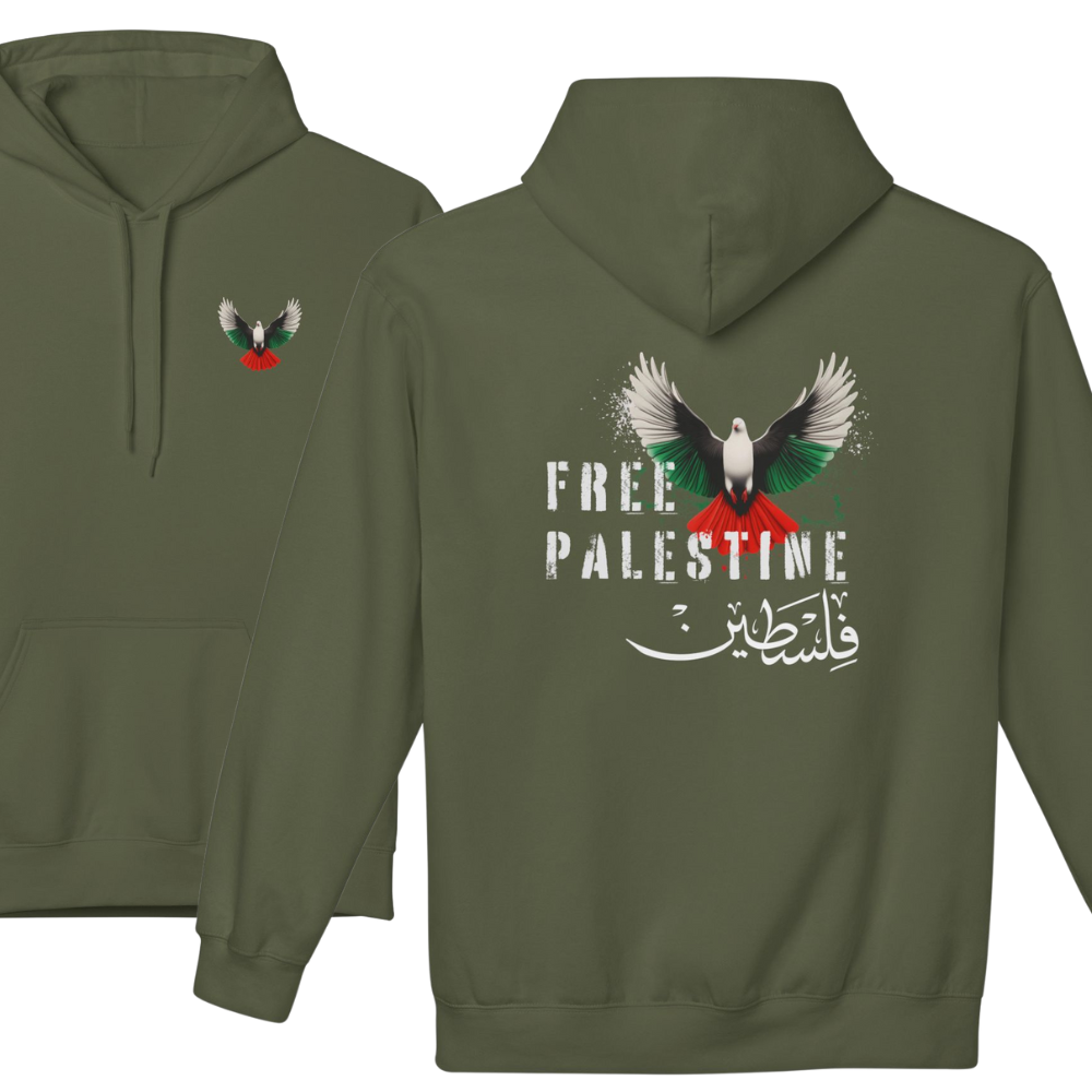 Free Palestine Dove Pullover Hoodie
