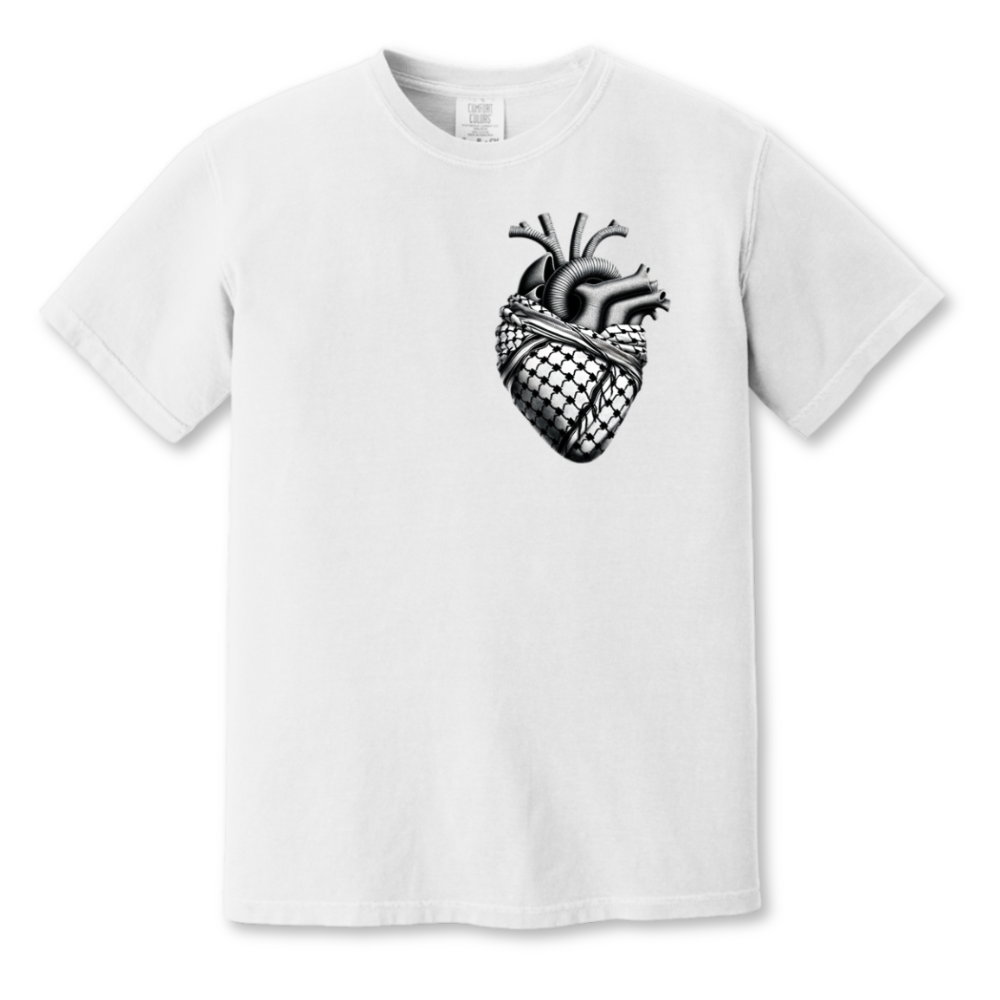 Anatomical Heart with Keffiyeh Palestine Tshirt