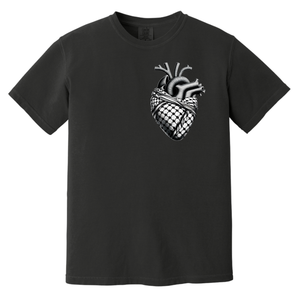 Anatomical Heart with Keffiyeh Palestine Tshirt