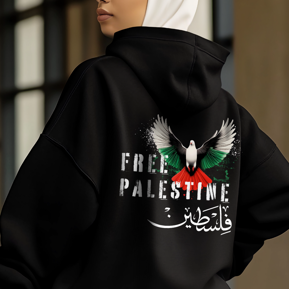 Free Palestine Dove Pullover Hoodie
