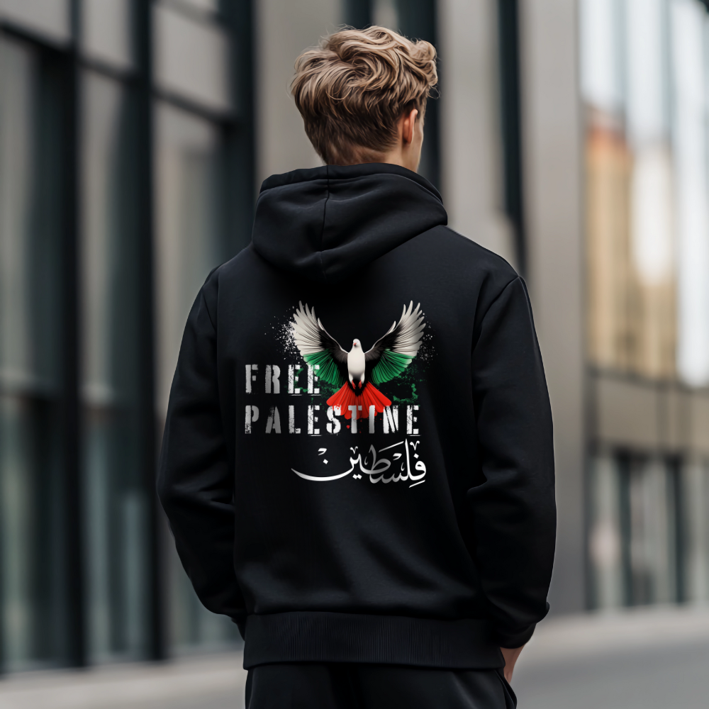 Free Palestine Dove Pullover Hoodie