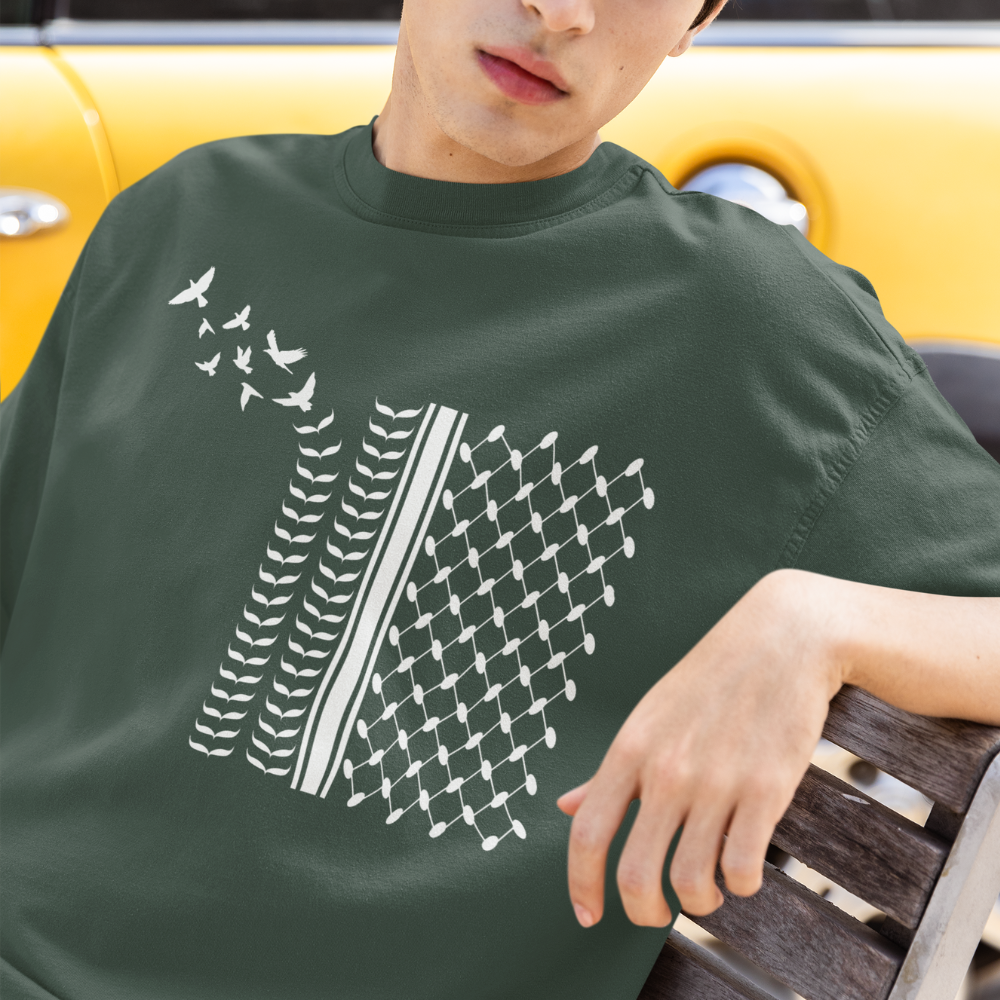 Flying Birds Keffiyeh Palestine Tshirt