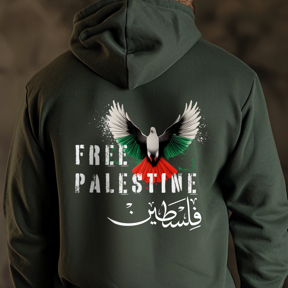 Free Palestine Dove Pullover Hoodie
