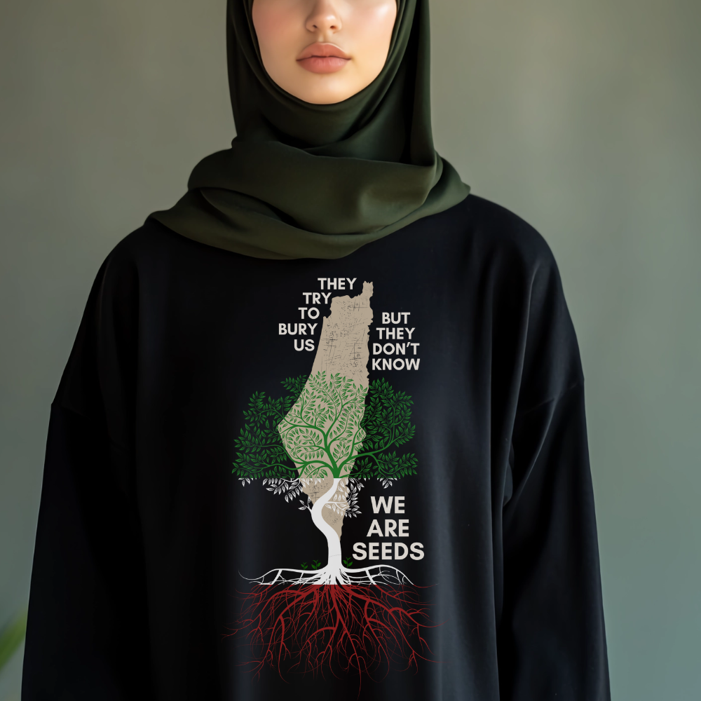 We are Seeds Long Sleeve Palestinian Tshirt