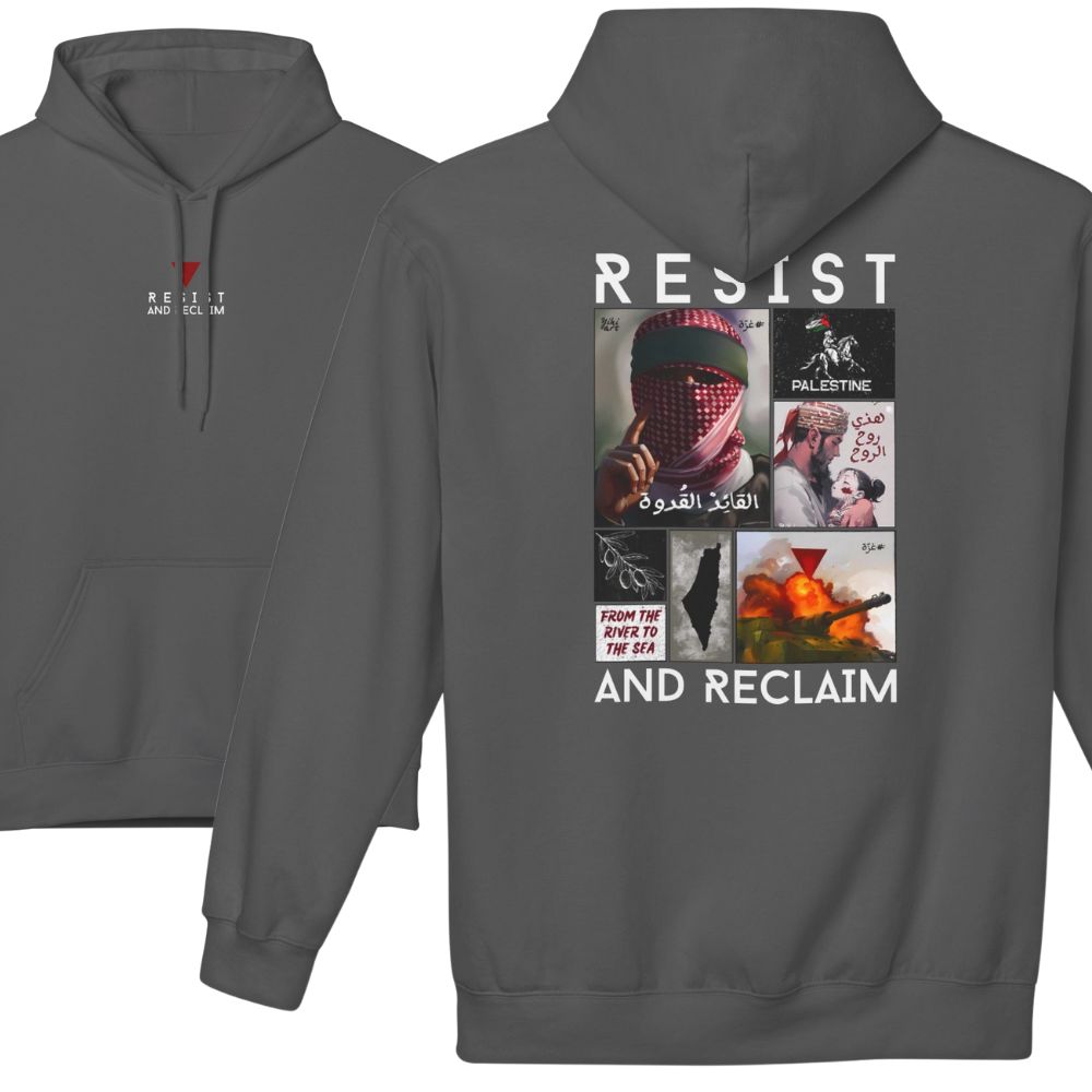 Resist and Reclaim Original Palestine Collage Hoodie
