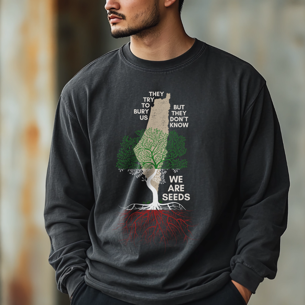 We are Seeds Long Sleeve Palestinian Tshirt