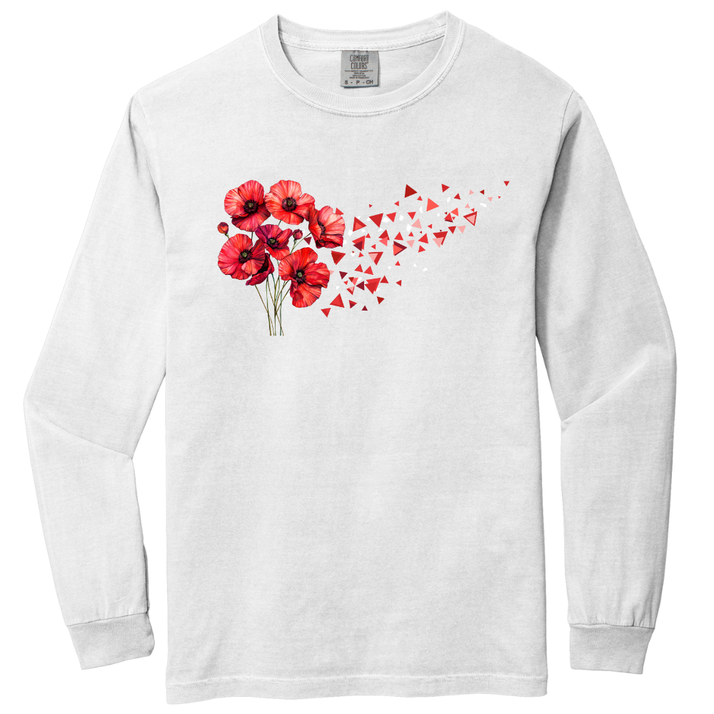 Resistance in the Wind with Poppy Long Sleeve Tshirt