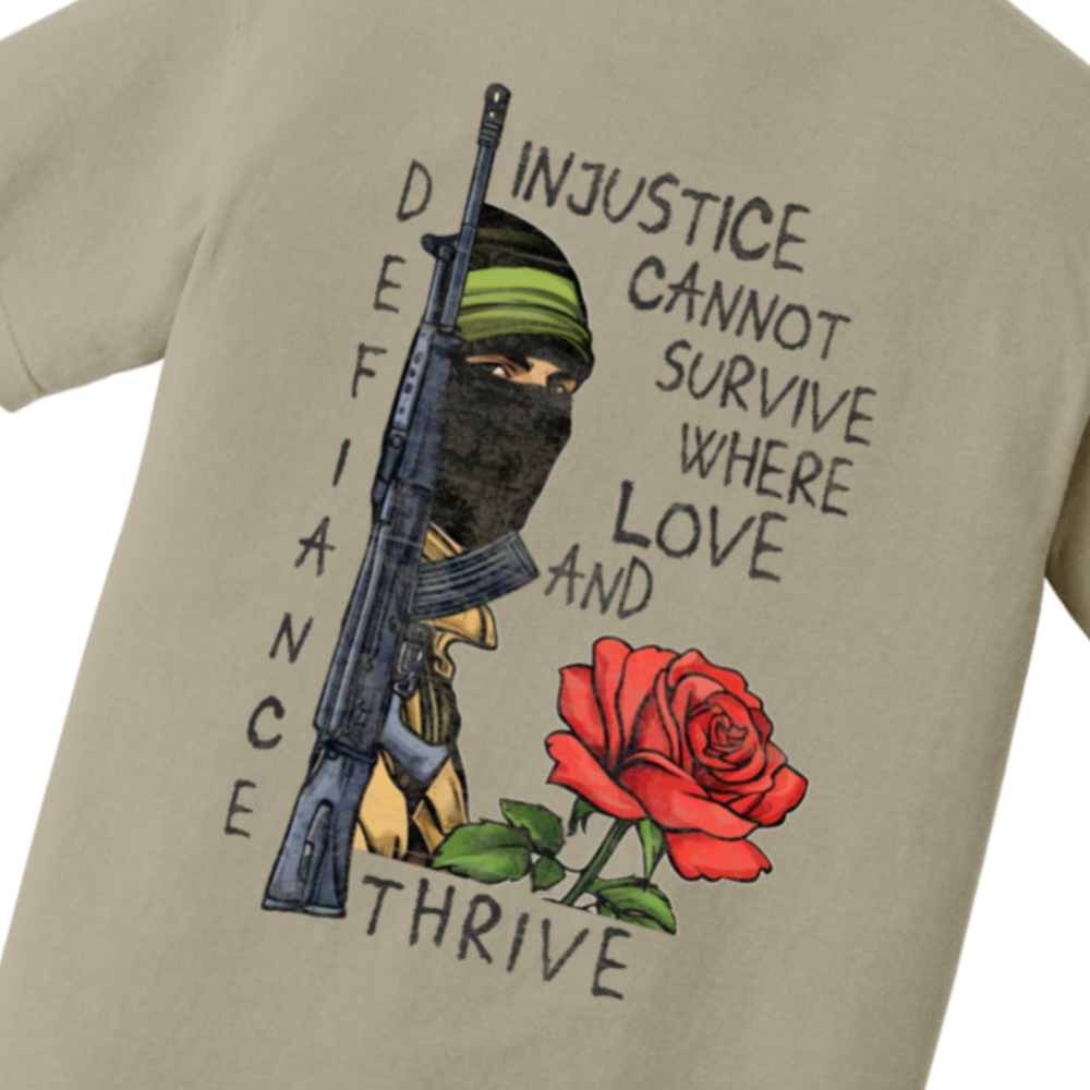 Love and Defiance Palestine Resistance Tshirt
