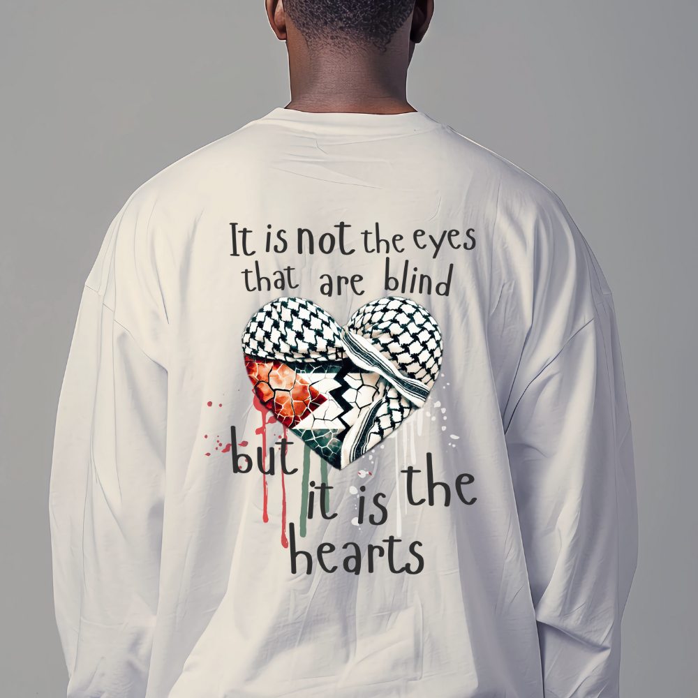 It's Not the Eyes Palestine Long Sleeve Tshirt