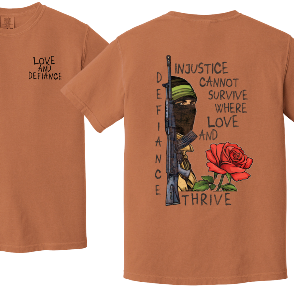 Love and Defiance Palestine Resistance Tshirt