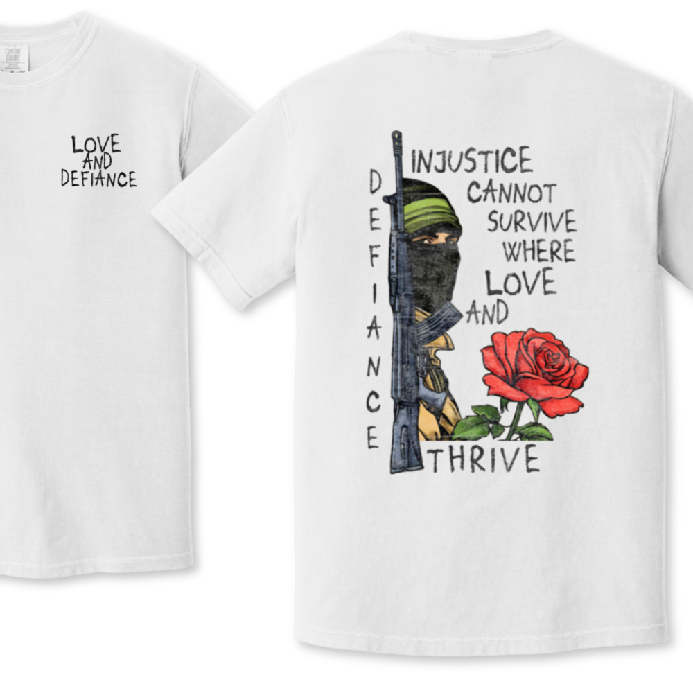 Love and Defiance Palestine Resistance Tshirt