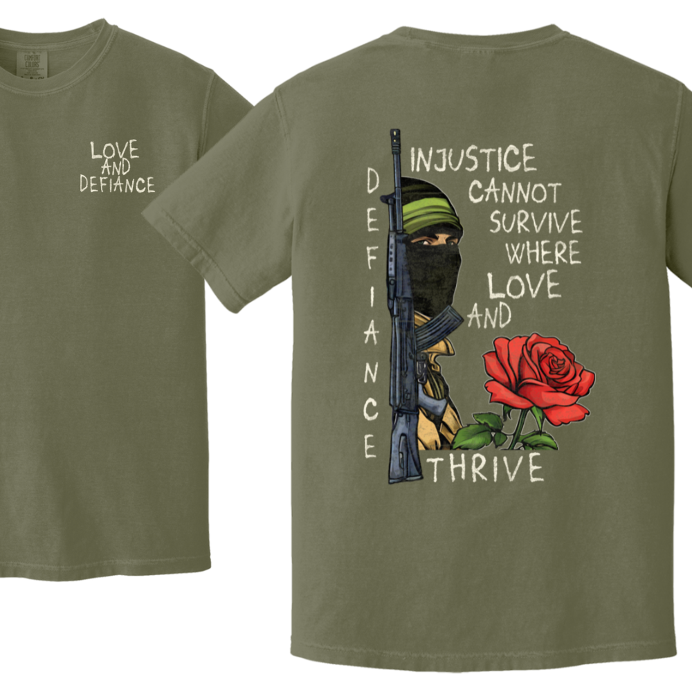 Love and Defiance Palestine Resistance Tshirt