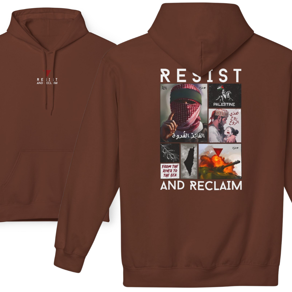 Resist and Reclaim Original Palestine Collage Hoodie