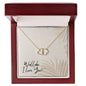 Wallahi I Love You Gift for Muslim Wife | 10K Gold Infinity Hearts