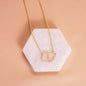 Wallahi I Love You Gift for Muslim Wife | 10K Gold Infinity Hearts