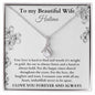 Love Poem for Muslim Wife with Personalized Name | Alluring Beauty Necklace - SunnahBay