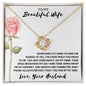 Thank Allah For You | Gift for Muslim Wife | Love Knot Necklace