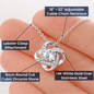 Thank Allah For You | Gift for Muslim Wife | Love Knot Necklace