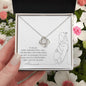 Dua for Pregnant Muslim Hijabi with Love Knot Necklace | Aqiqah Gift - SunnahBay