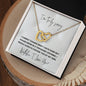 I'm Truly Sorry Necklace for Muslim Wife | Interlocking Hearts