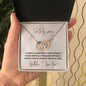 I'm Truly Sorry Necklace for Muslim Wife | Interlocking Hearts