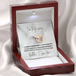 I'm Truly Sorry Necklace for Muslim Wife | Interlocking Hearts
