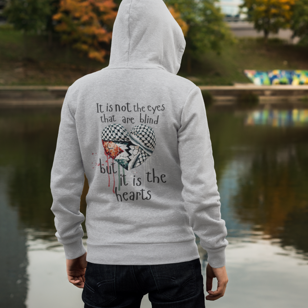 Quran 22:46 Palestine Zip Up Hoodie