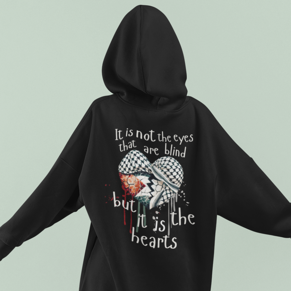 Quran 22:46 Palestine Zip Up Hoodie