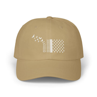 Keffiyeh with Flying Birds Palestine Embroidered Hat