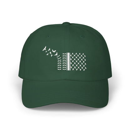 Keffiyeh with Flying Birds Palestine Embroidered Hat