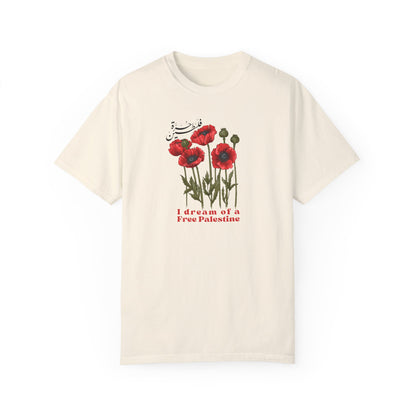I Dream of a Free Palestine Poppy Tshirt