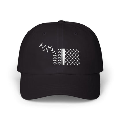 Keffiyeh with Flying Birds Palestine Embroidered Hat