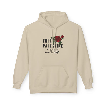 Free Palestine Red Rose Hoodie